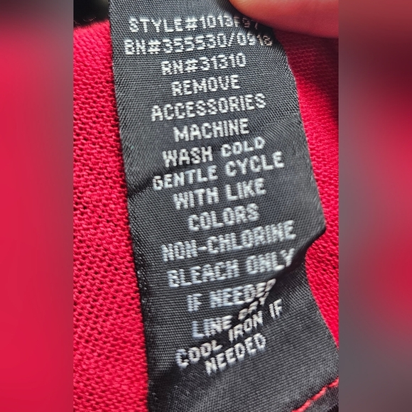 By & By Women's Long Sleeve Round Neck Hacci Light Knit Shirt Size Red Size M - Picture 10 of 13